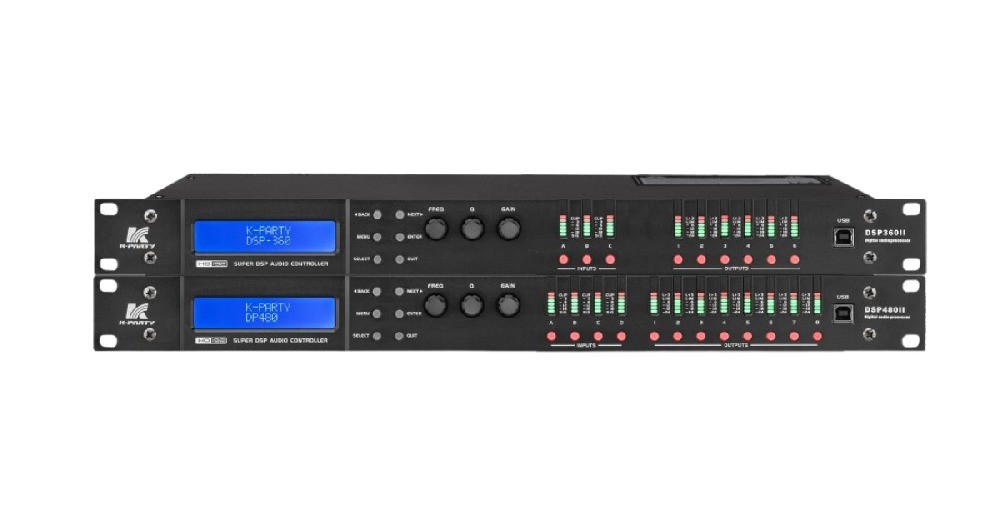 192kHz 디지털 샘플링 속도 오디오 프로세서 35kHz 고주파 DSP-360II